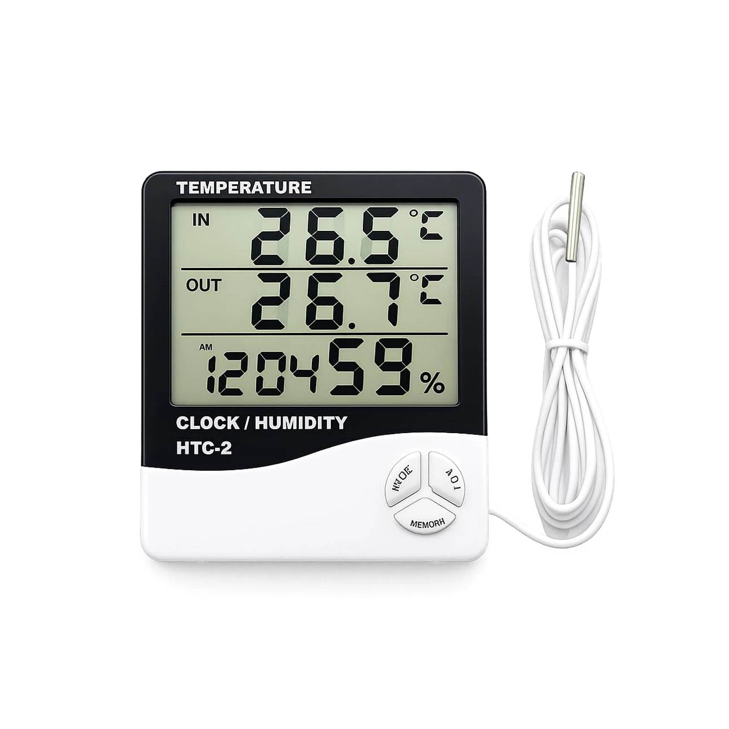 HTC-2 Thermohygrometer Single Temperature With Alarm Clock, without Battery-picture-16