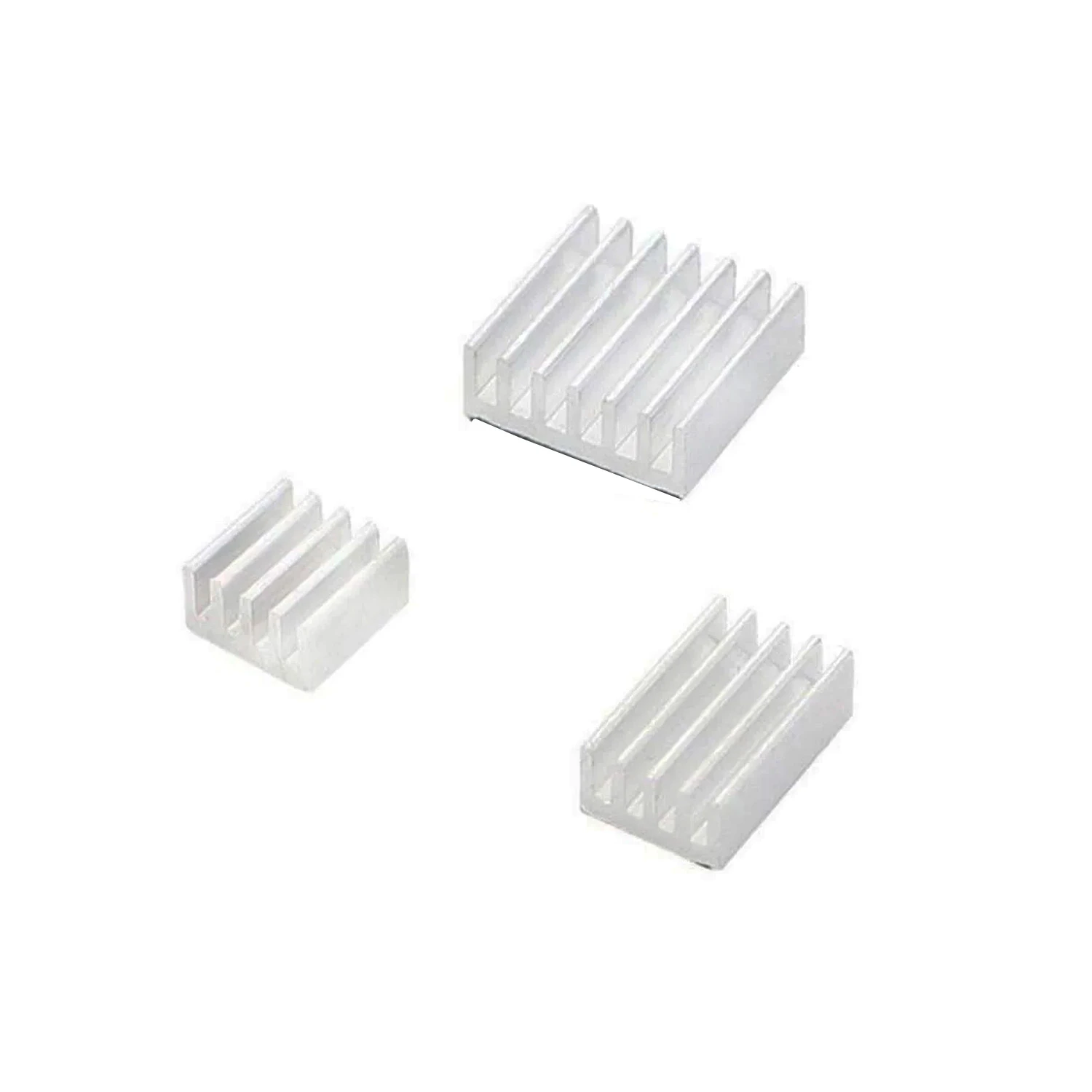 White 3 in 1 Heat Sink Set Aluminum for Raspberry Pi 4B-picture-23