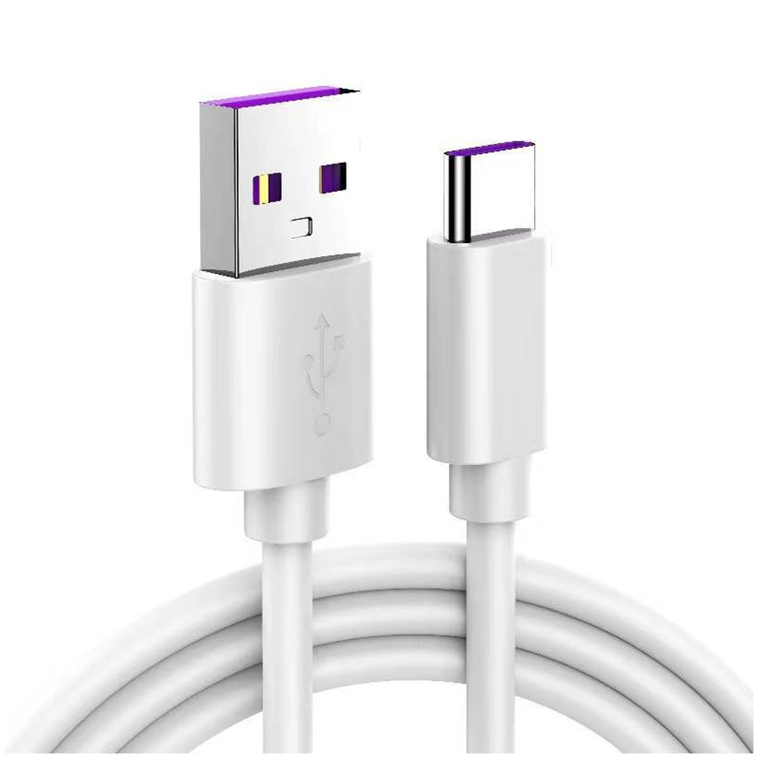 White Type A to Type C USB Cable 2A 0.3m-picture-15