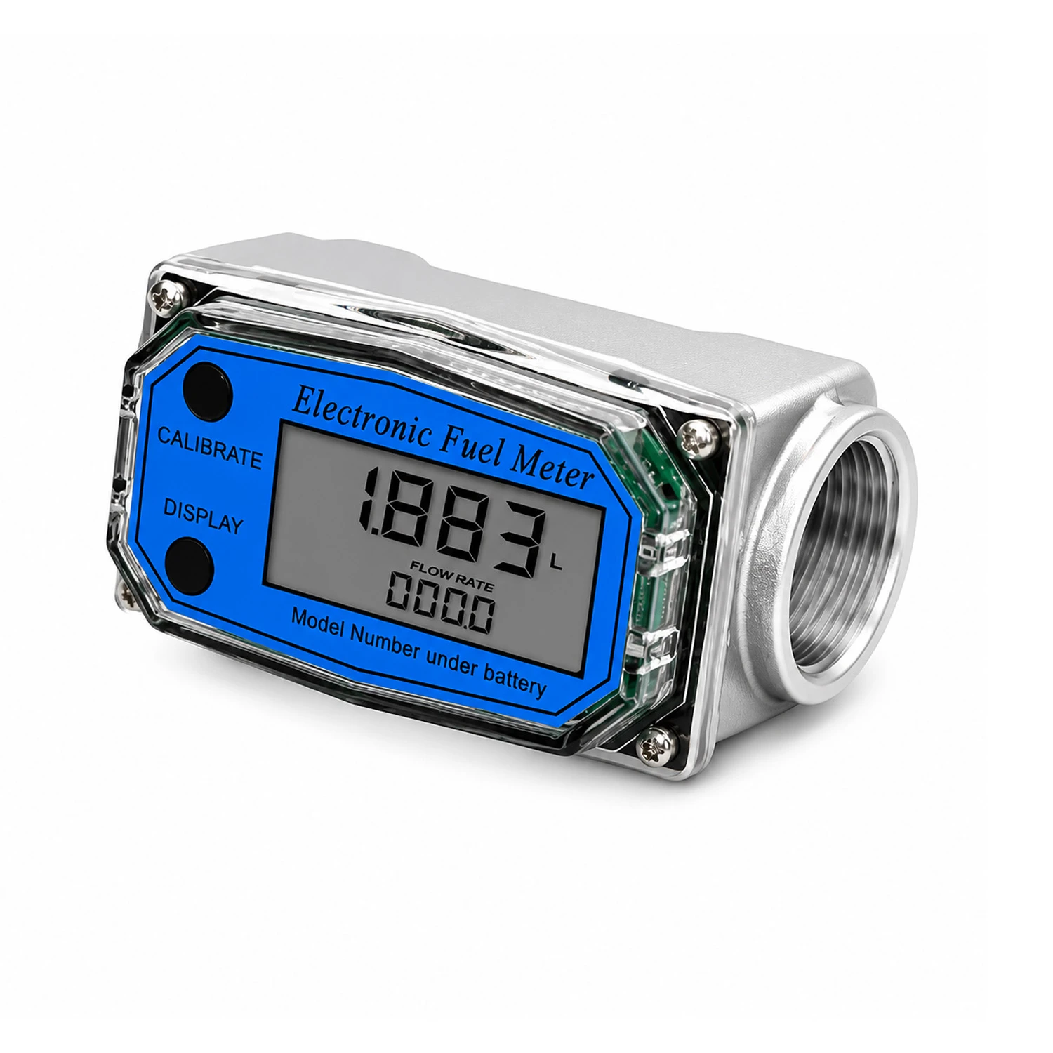 1inch Electronic Turbine Flow Meter High Precision Portable Industrial Flow Sensor Stainless Steel-image-6