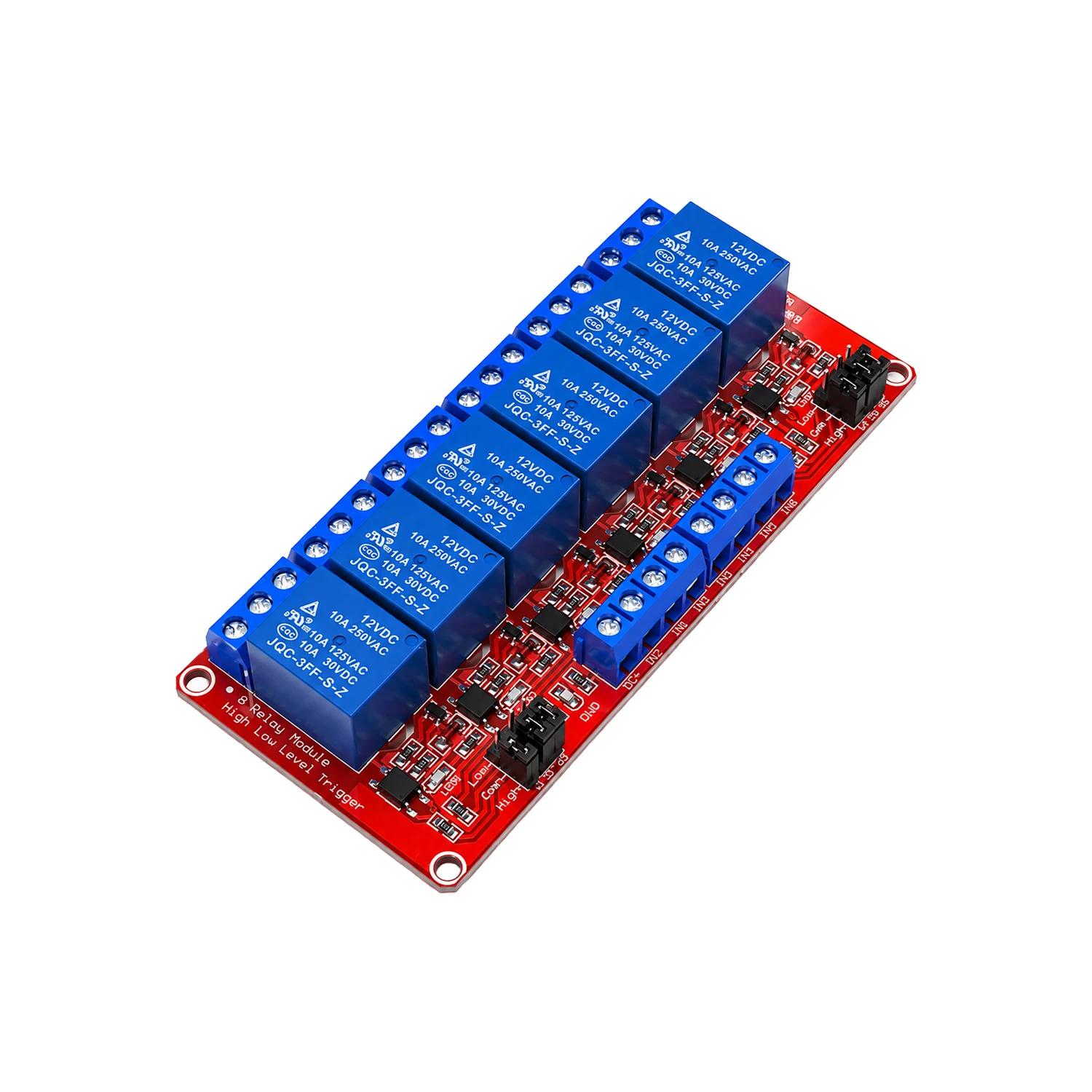 6 Channel Relay Module 12V High and Low Level Trigger Relay Contro-image-9