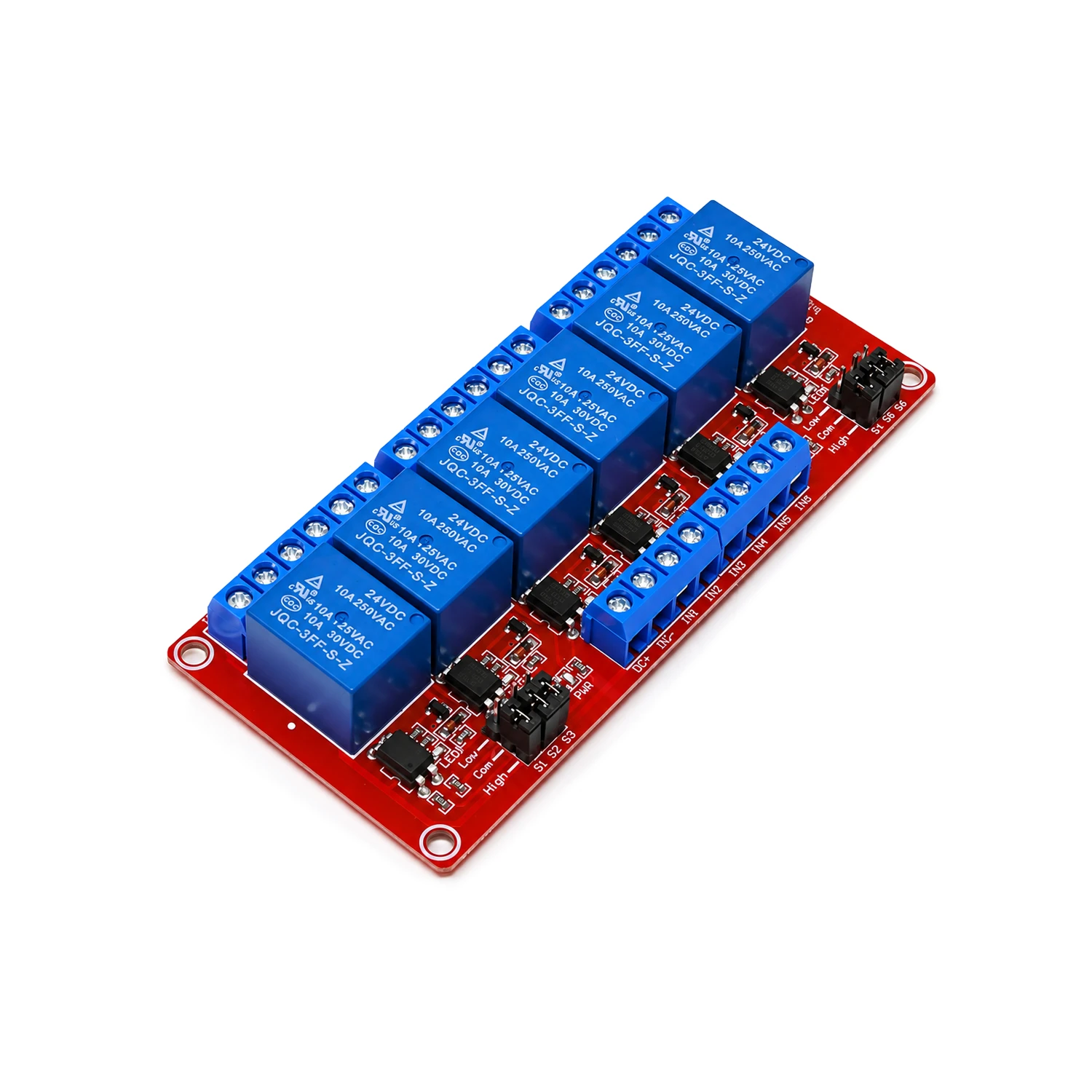 6 Channel Relay Module 24V High and Low Level Trigger Relay Control-picture-17