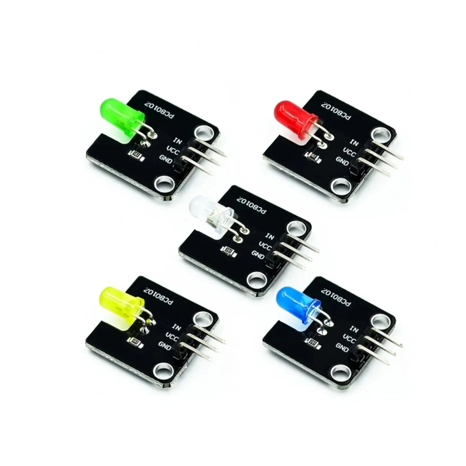 Electronic Building Block 5mm LED Light-emitting Module 5pcs/set-picture-13