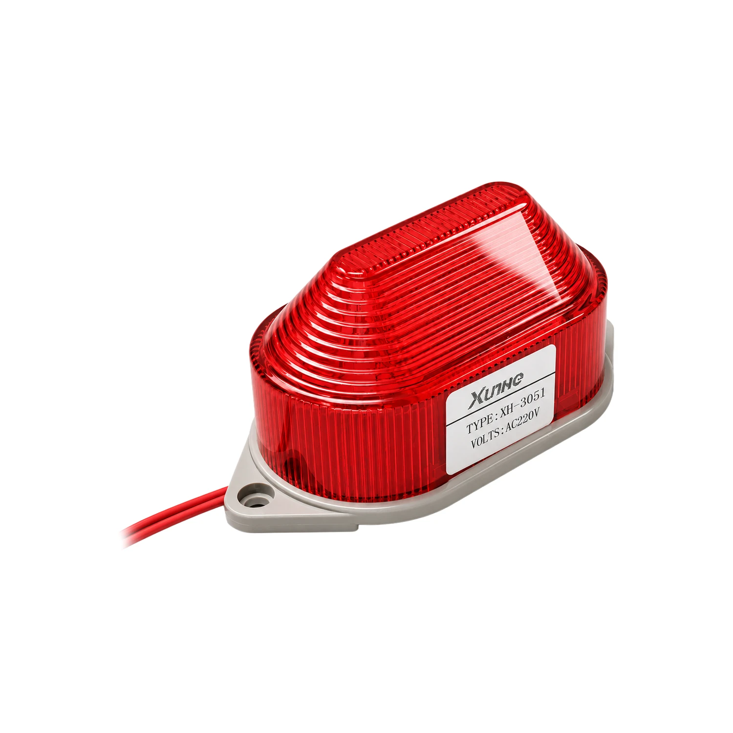 High Intensity LED Strobe Beacon 220V No Sound Red-picture-15