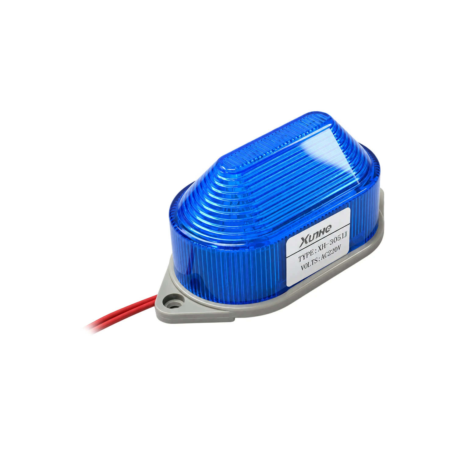 High Intensity LED Strobe Beacon 220V With Sound Blue-image-26