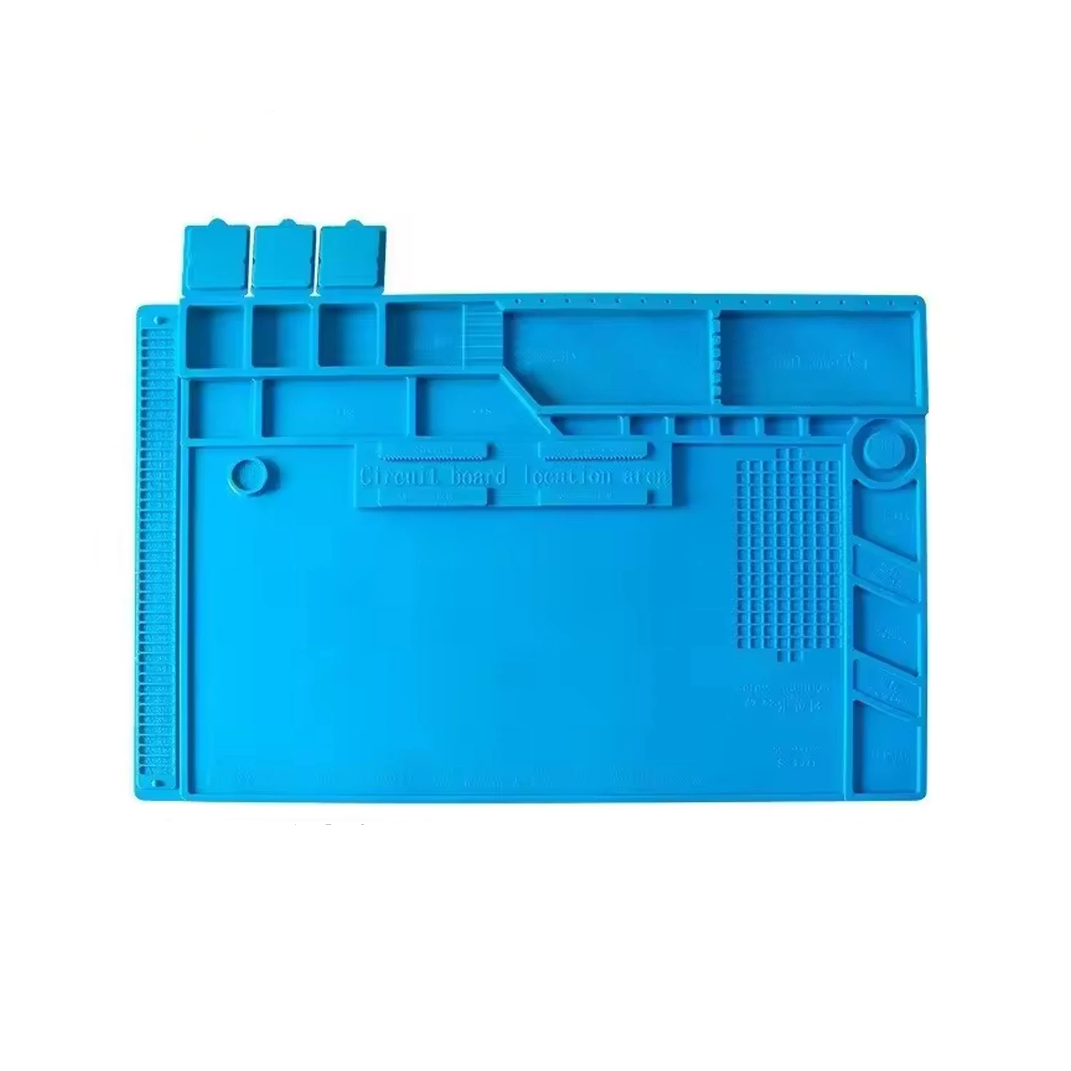 S-170 Mobile Phone Electronics Repair Workbench High Temperature Resistant Silicone Heat Insulation Pad with Magnetic 48*32CM-image-9