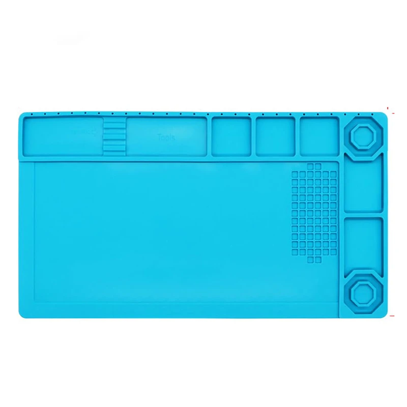 TE-503 Mobile Phone Electronics Repair Workbench High Temperature Resistant Silicone Heat Insulation Pad with Magnetic 38*21CM-image-14