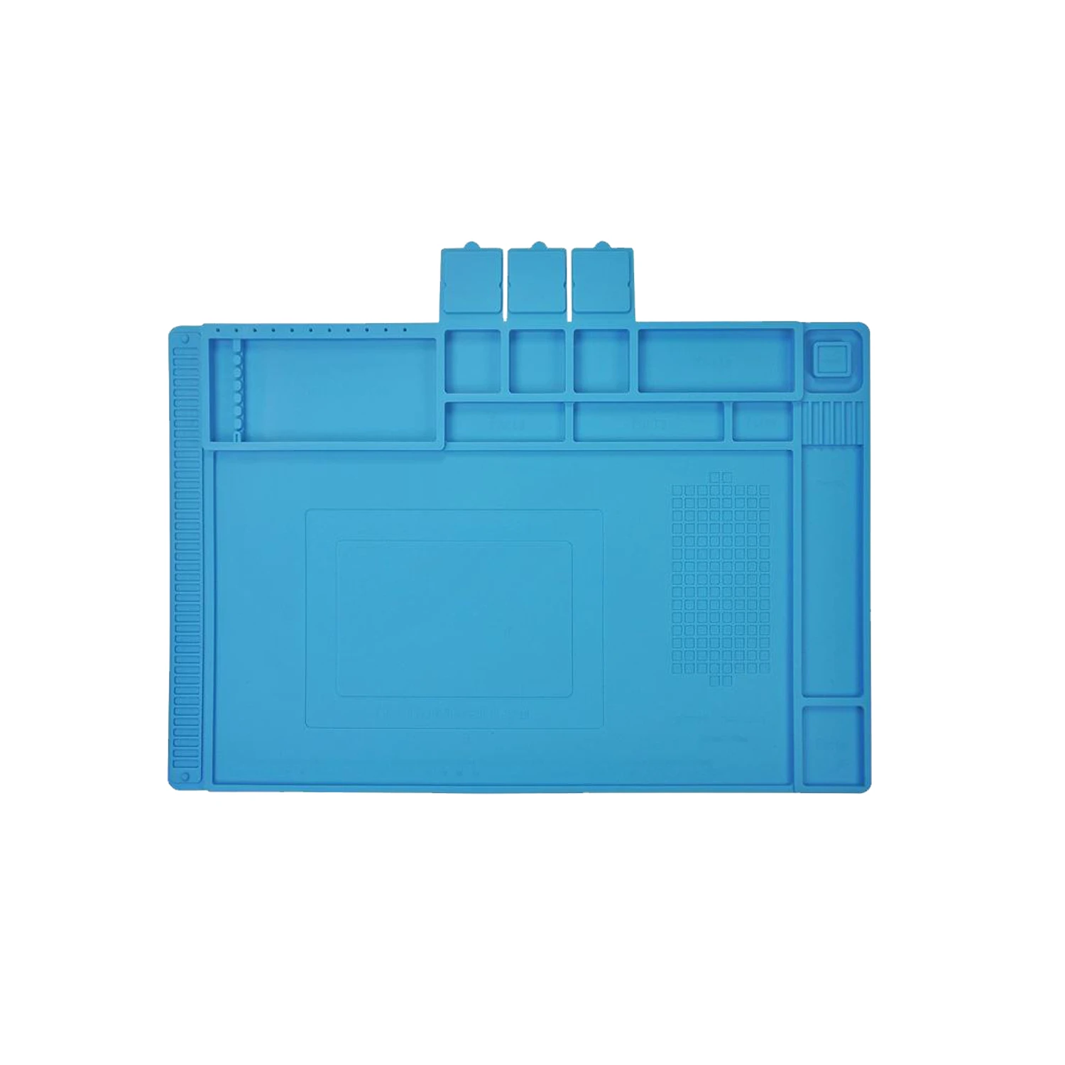 TE-603 Mobile Phone Electronics Repair Workbench High Temperature Resistant Silicone Heat Insulation Pad with Magnetic 45*30CM-image-8