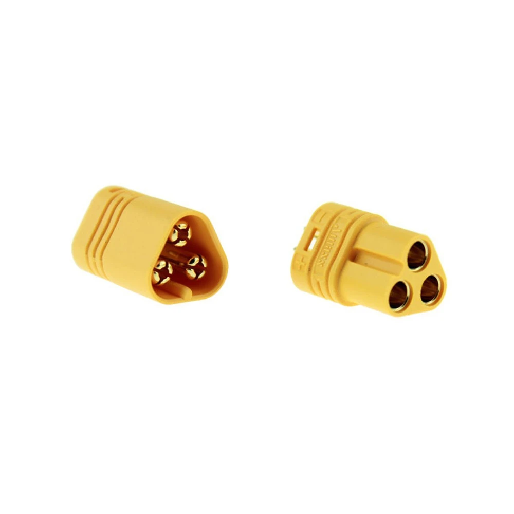 Amass MT30 3 Pole/Pin for Motor/ESC Gold Plated Battery Connector Pair with Housing Cap - MT30-F.G.Y & MT30-M.G.Y-picture-14