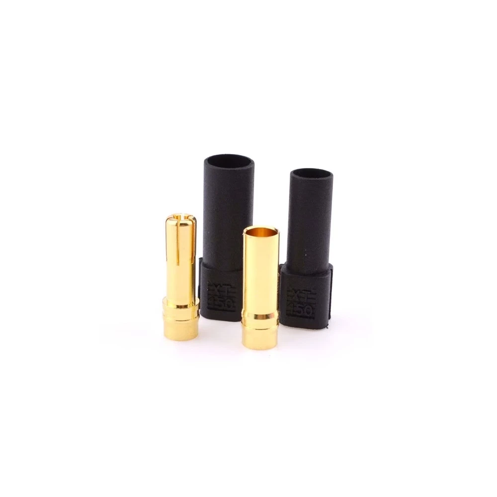 Amass XT150 Gold Plated Black Battery Connector Pair with Housing Cap - XT150-F.G.B & XT150-M.G.B-image-45