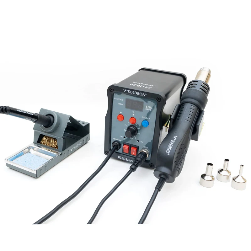 Soldron Ultra Pro 878D 2-IN-1 Hot Air Soldering Station-image-21