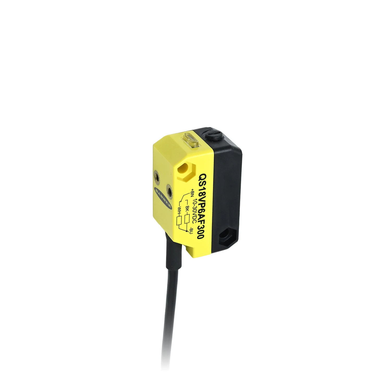 Banner Engineering QS18VP6AF300 WORLD-BEAM Adjustable Field Background Suppression Sensor, 300mm Range, 10~30V DC, PNP Output-image-17