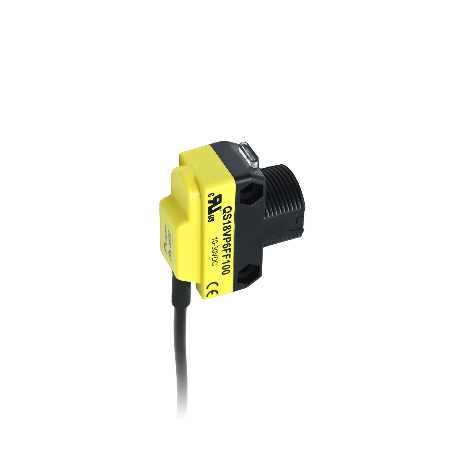 Banner Engineering QS18VP6FF100 WORLD-BEAM Fixed-Field Sensor, 100mm Cutoff Range, PNP Output, 2m Cable-picture-28
