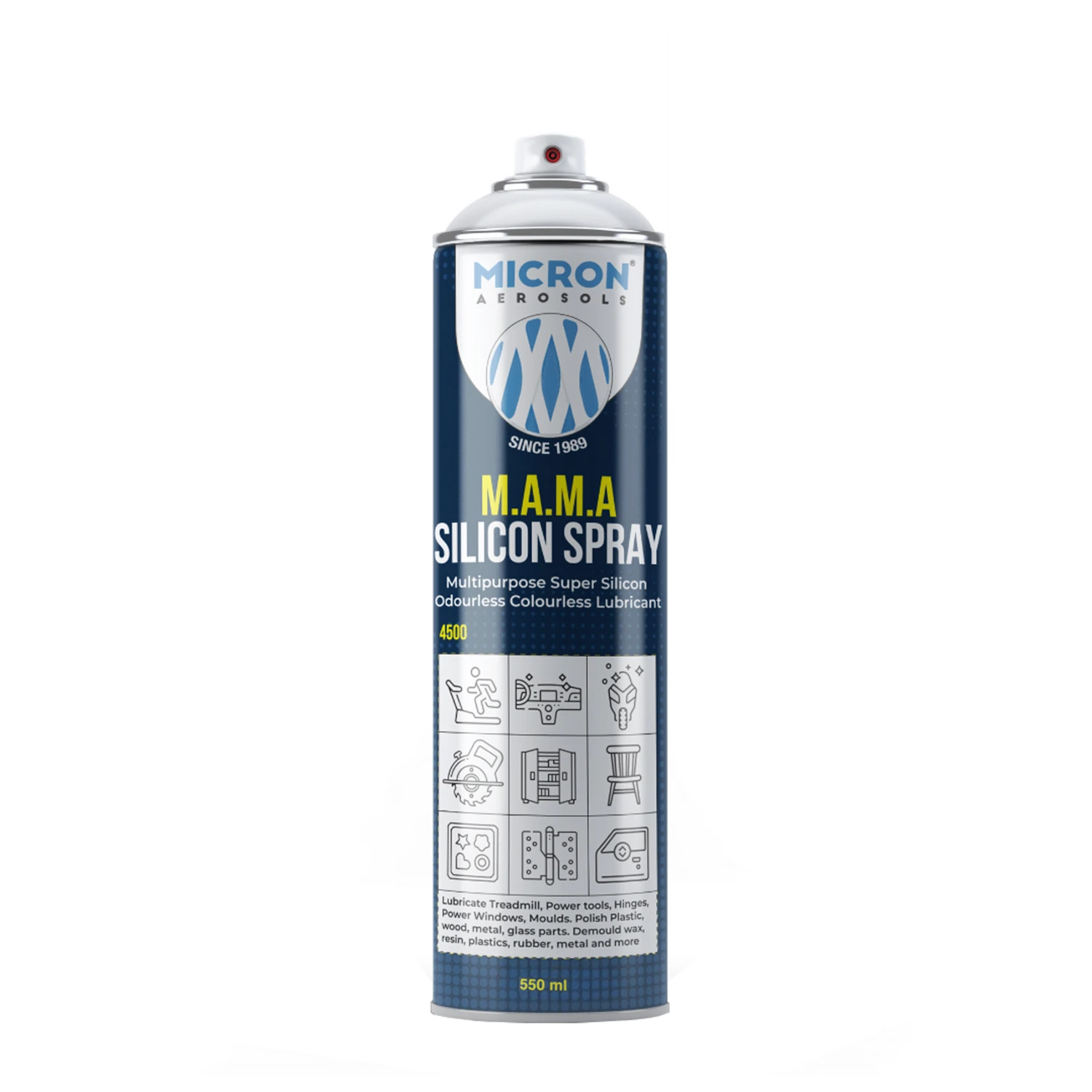 Micron 4500 M.A.M.A Silicon Spray | Super Silicon Multipurpose Spray | 550ml Odourless, Colourless, Toxin Free, Lubricant-picture-10