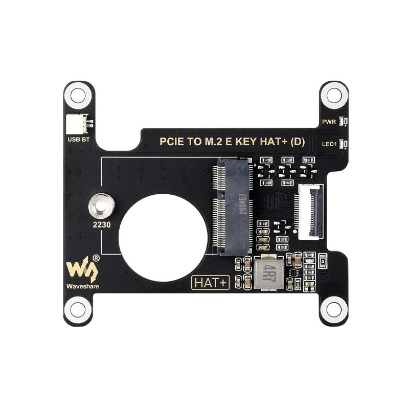 Waveshare PCIe to M.2 E Key HAT+ (D) for Raspberry Pi 5 – NGFF Wireless NIC, USB Bluetooth | WiFi Expansion-image-27