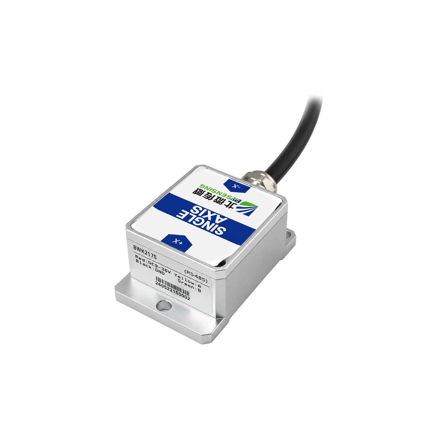 BWSENSING BWK217S, Modbus Single-Axis Inclinometer Sensor, ±180° Tilt Sensor, 0.2° Accuracy, MEMS, RS485-picture-18