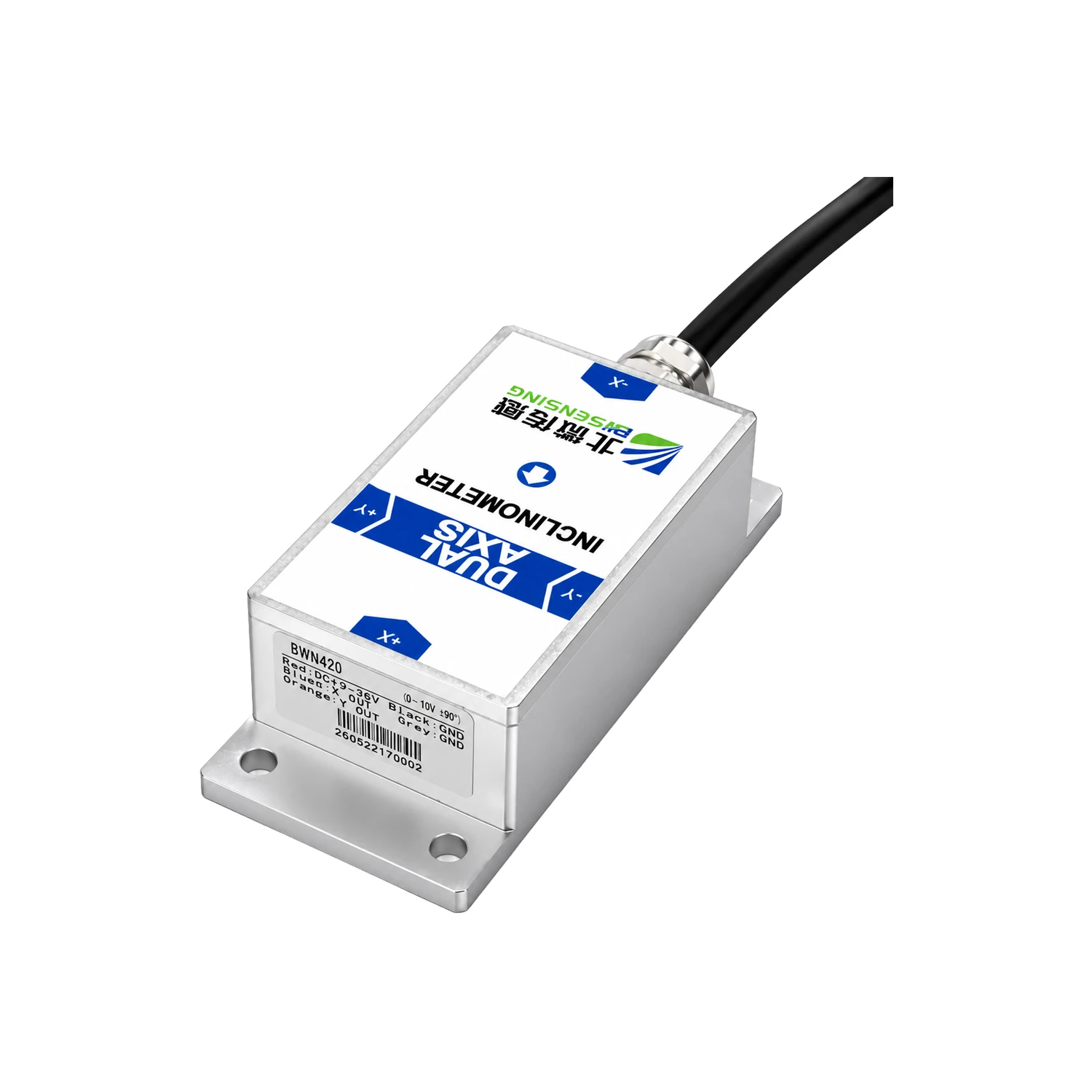 BWSENSING BWN420, Dual Axis Inclinometer ±90°, 0~10V Analog Output, 0.02° Accuracy, IP67 Industrial Tilt Sensor-image-44