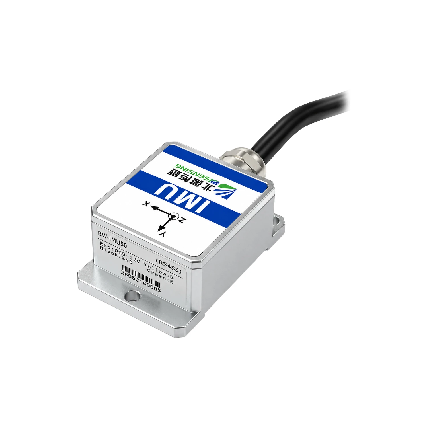 BWSENSING IMU50, MEMS IMU Sensor , 6-Axis (3-Axis Gyro + Accelerometer), RS485-image-14