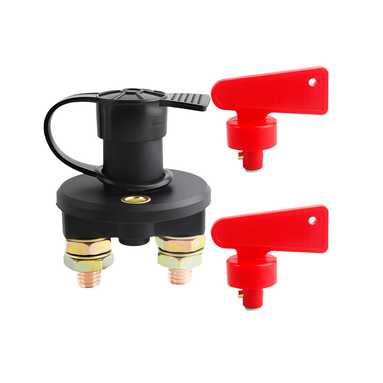 12V/24V Car Battery Power Switch Disconnect Isolator Black+2 Keys-picture-24