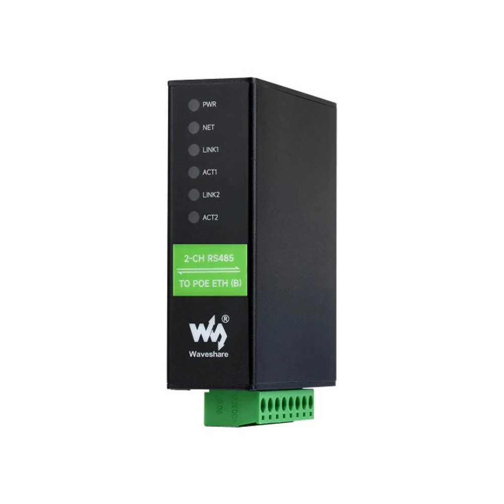 Waveshare 24963 2-Ch RS485 to PoE Ethernet Serial Server | Dual Channels Independent Operation | Dual Ethernet Ports-image-25