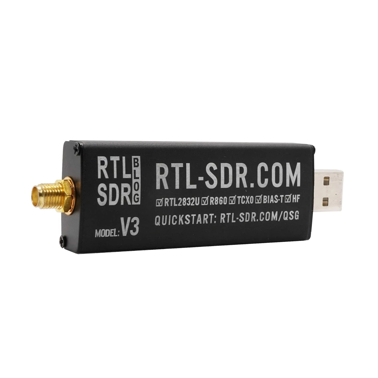RTL-SDR Blog V3 R860 RTL2832U 1PPM TCXO SMA Software Defined Radio Dongle + Antenna kit-image-11