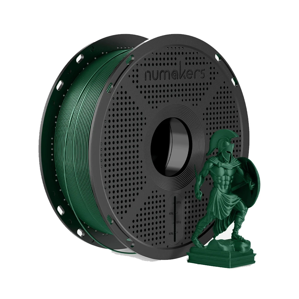 Numakers PLA- Metallic 1.75mm- Ferrous Green Filament 1kg with Spool-image-42