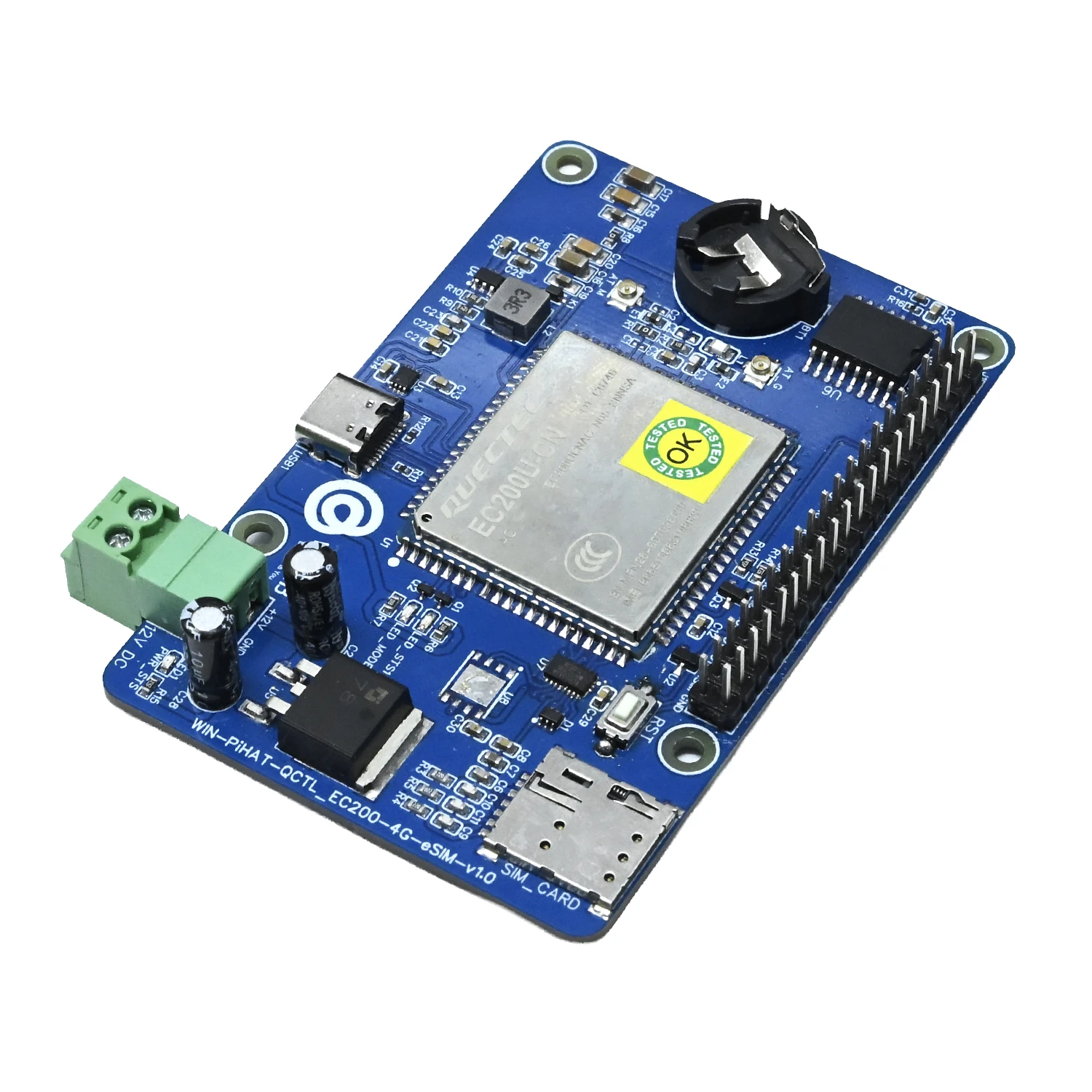 WIN-PIHAT-QCTL-EC200-4G 4G LTE EC200 Communication Raspberry Pi HAT-picture-21