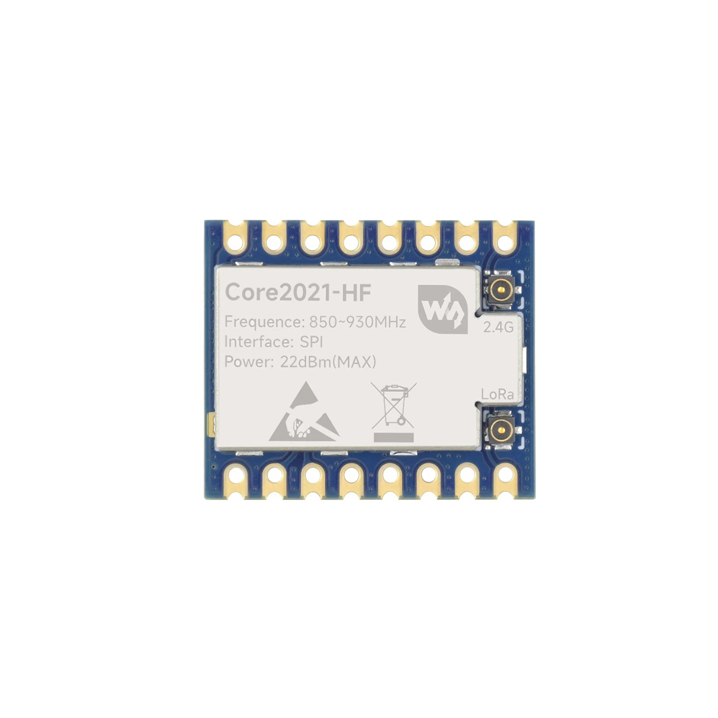 Waveshare Core2021-HF Dual-Band LoRa Module, Based on LR2021 Transceiver Standard Version without header-image-33