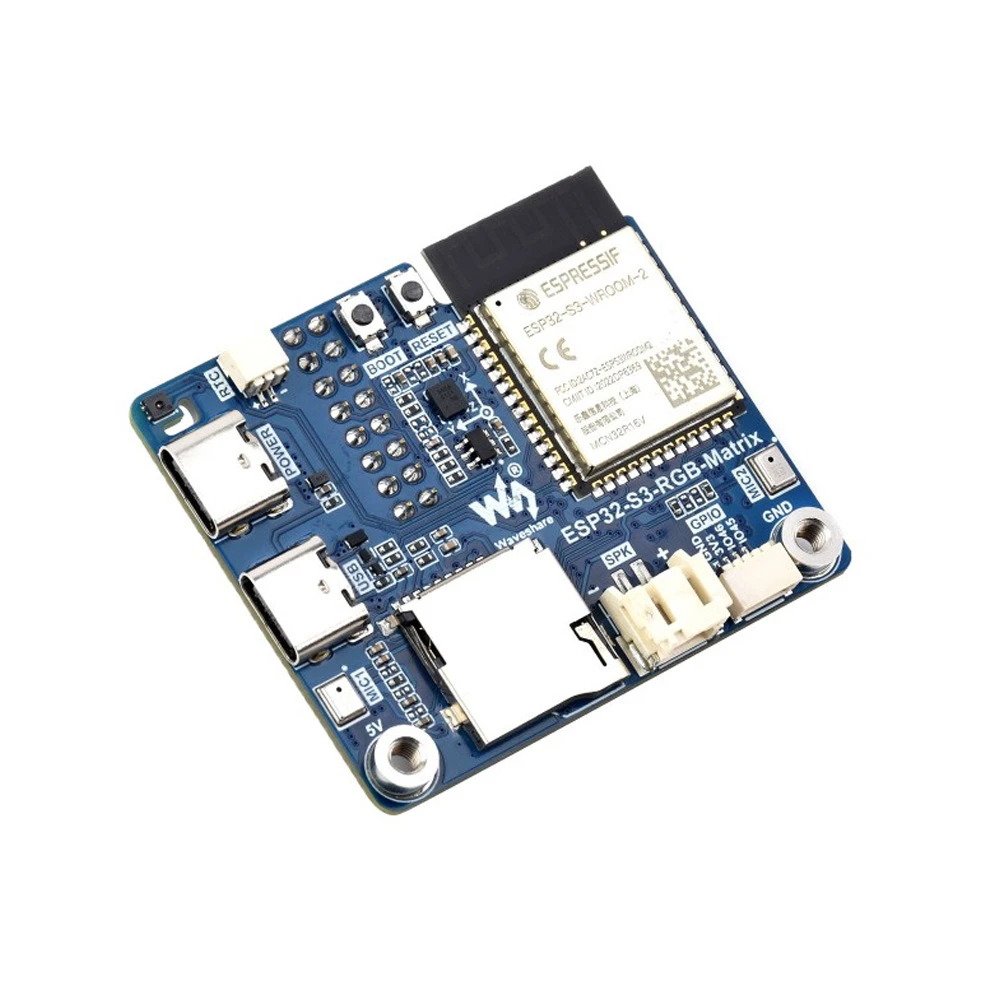 Waveshare ESP32-S3 RGB Matrix Driver Board, Onboard Dual Microphones Array, Supports 2.4 GHz Wi-Fi And Bluetooth 5 (BLE), Supports AI Voice Interaction-picture-25