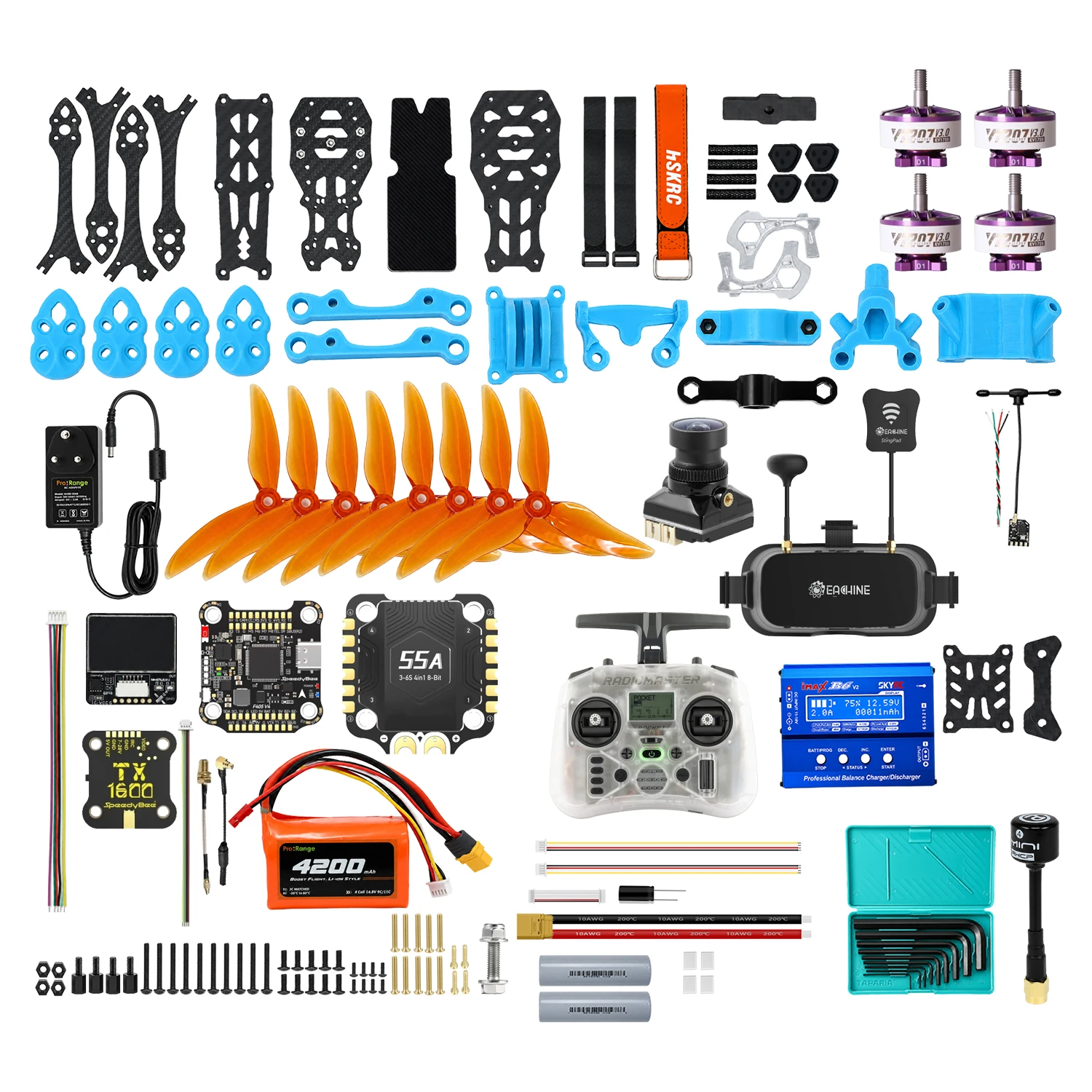 Pro-Range 5 Inch Analog DIY FPV Drone Kit-picture-15