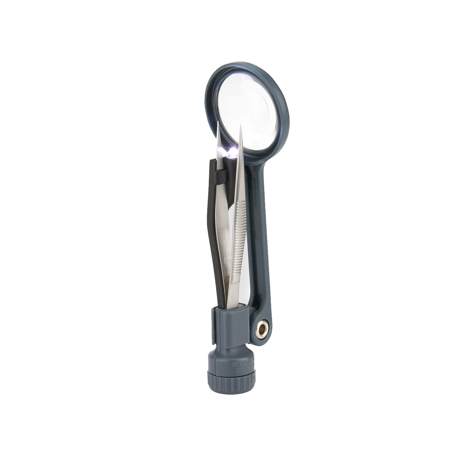 Carson MG88 Lighted MagniGrip 4.5x Power 1.1 LED Lighted Magnifier, Precision Tweezers-image-44