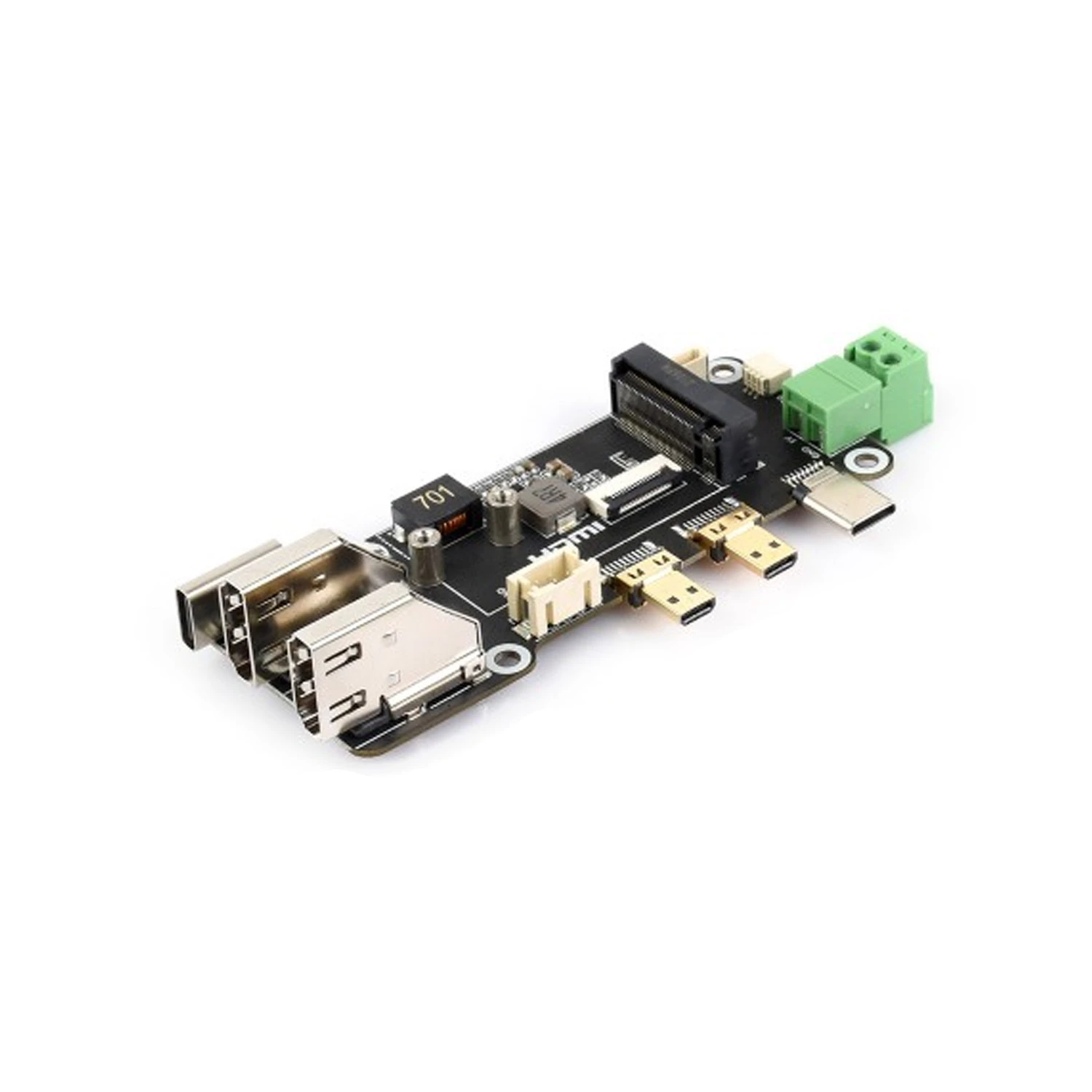 Waveshare PCIe To M.2 Multifunctional Adapter, Compatible with Raspberry Pi 5, Two Power Supply Methods, Supports Dual 4K Outputs-image-17