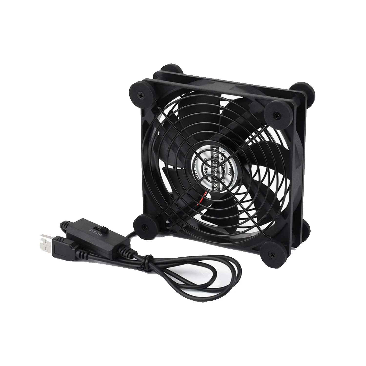 Waveshare USB 5V 120mm Quiet Cooling Fan, 3-Speed Adjustable, PWM Control, High Airflow, Anti-Vibration Design, Compatible With Multiple Devices-picture-11