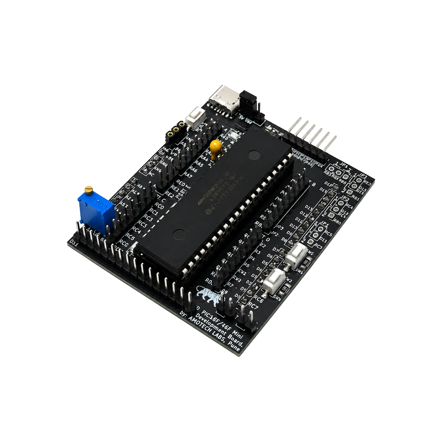 Amotech Labs - PIC18F/16F Mini Development Board (with PIC18F452 IC and LCD)-picture-31