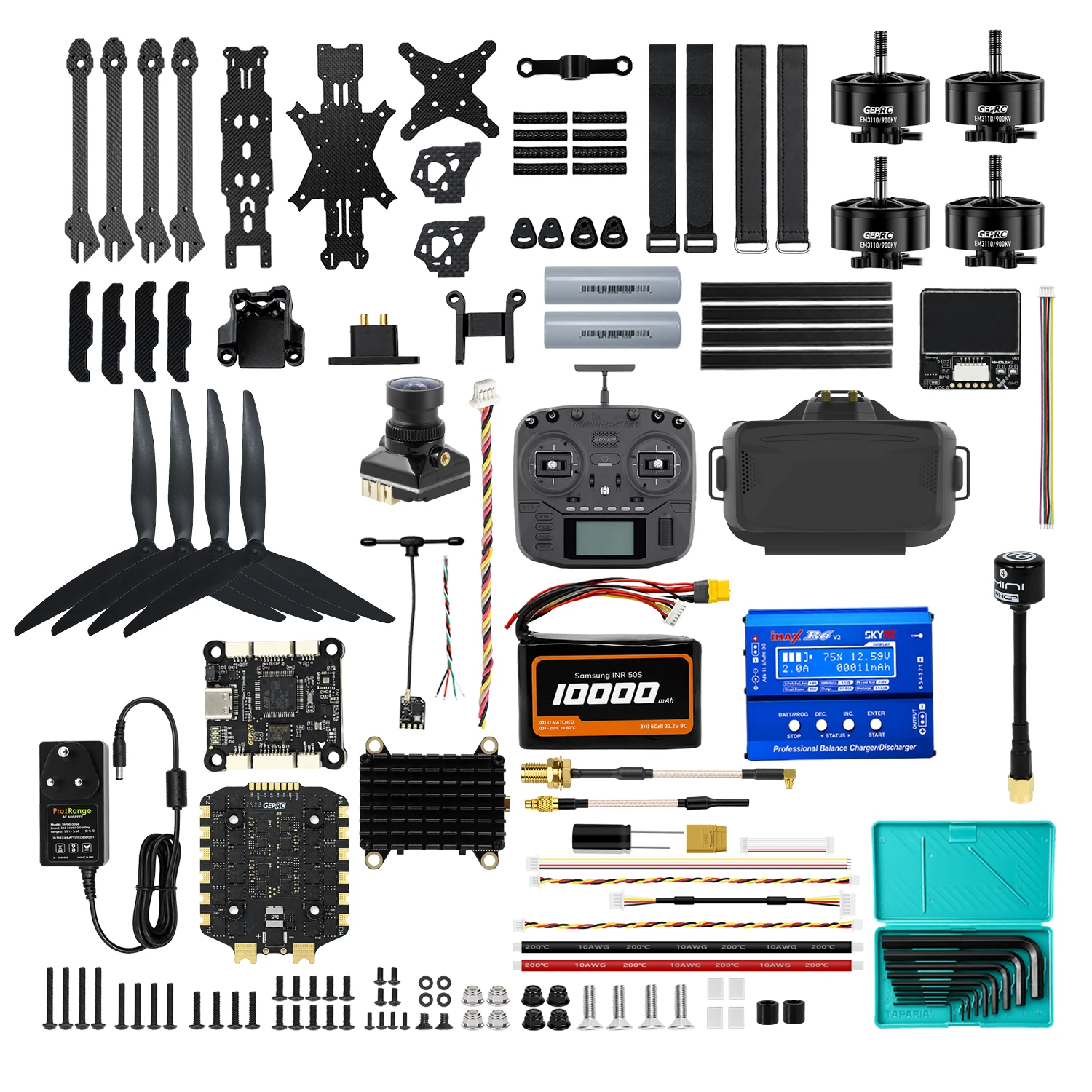 Pro-Range 10 Inch Analog DIY FPV Drone Kit-image-4