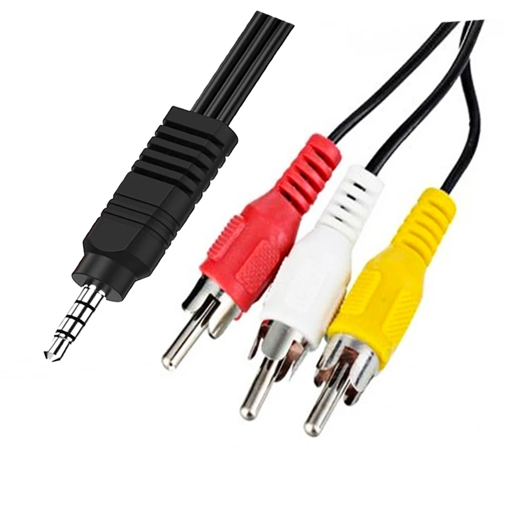 3.5mm Male to 3-RCA AV 1.5m Cable High-Quality Audio Video-picture-37