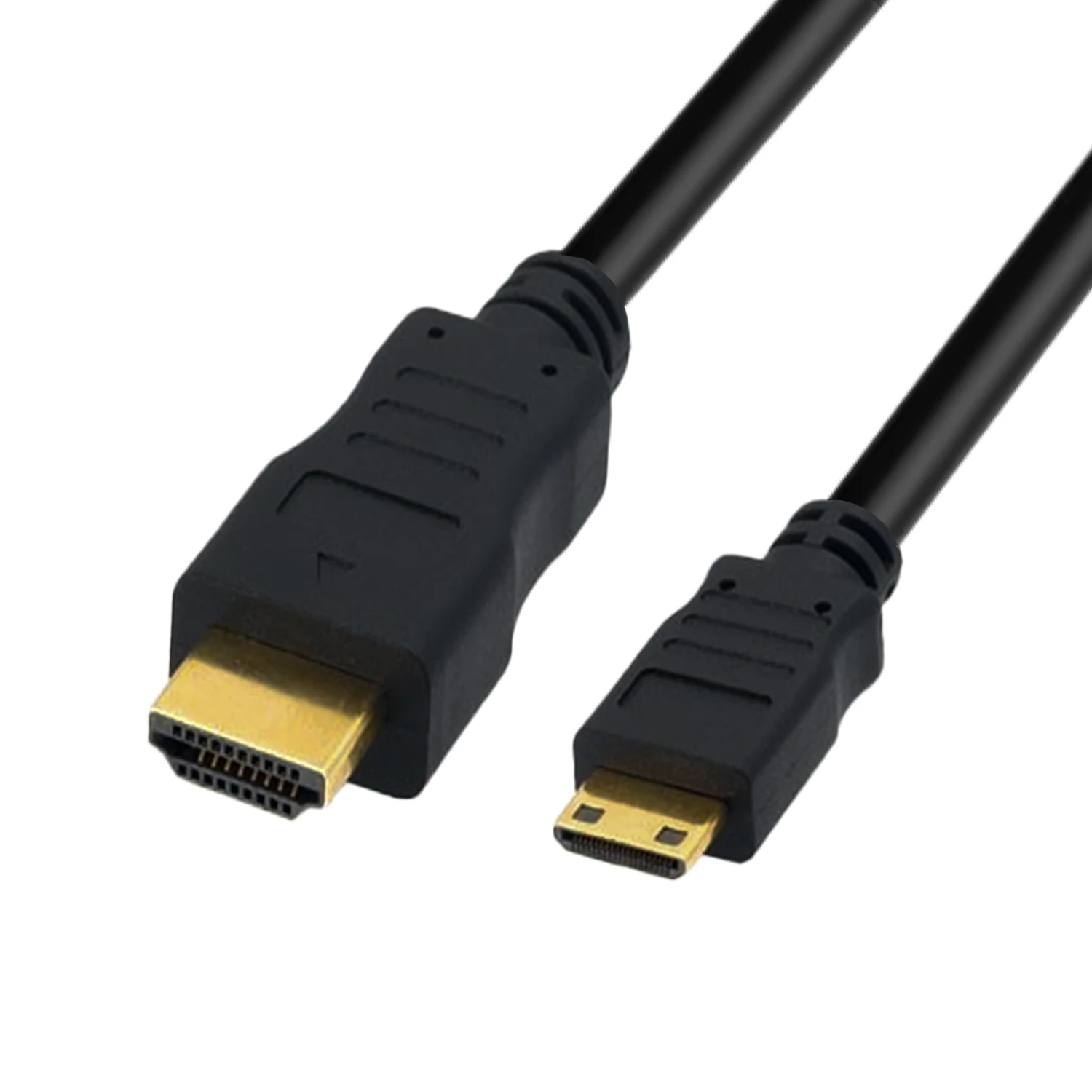 Mini HDMI To HDMI Cable 1 Meter Round High-Quality Copper-Clad Steel Black-picture-26