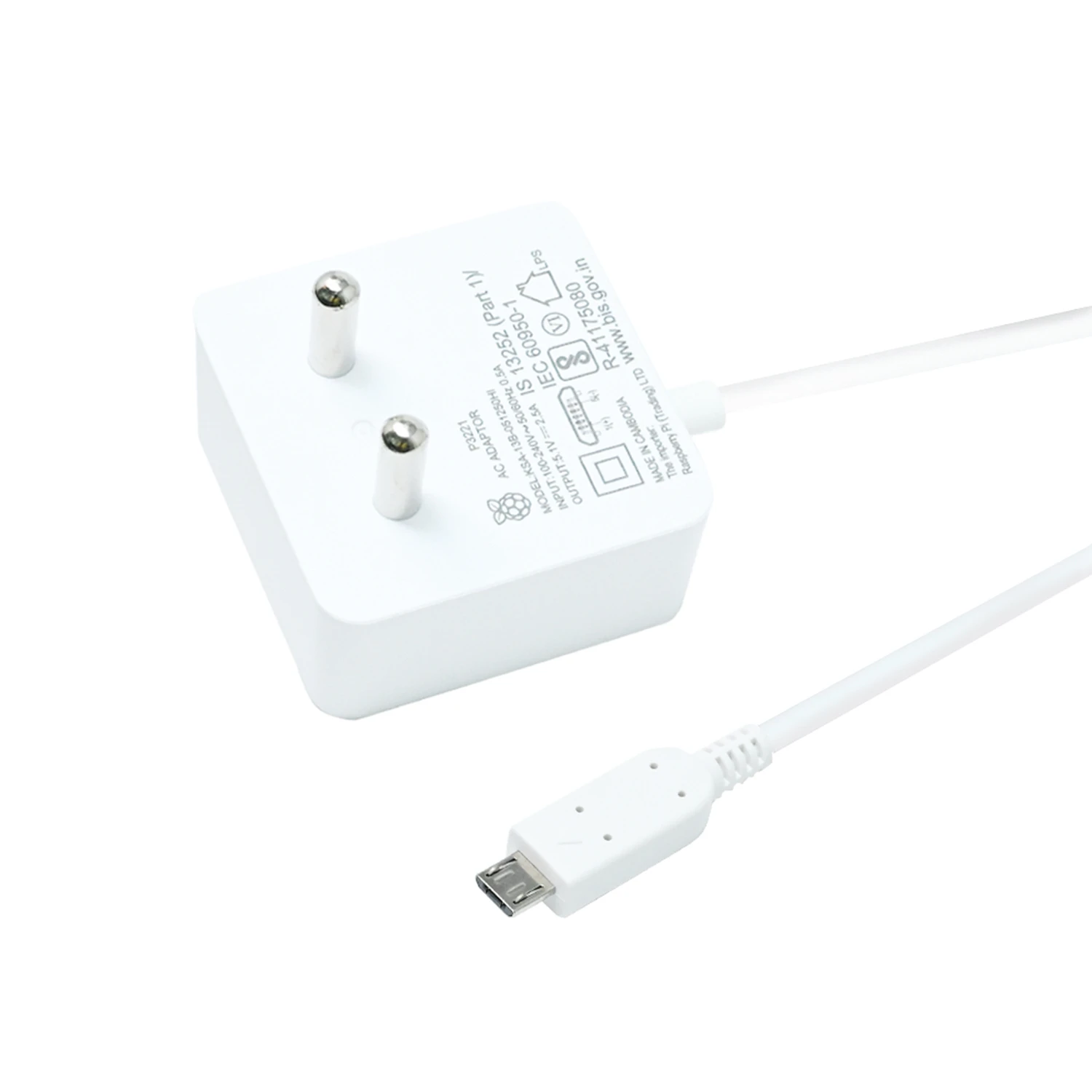 Official Raspberry Pi Pi3/Pi3B+ Micro USB 12.75W Power Supply (White)-image-33