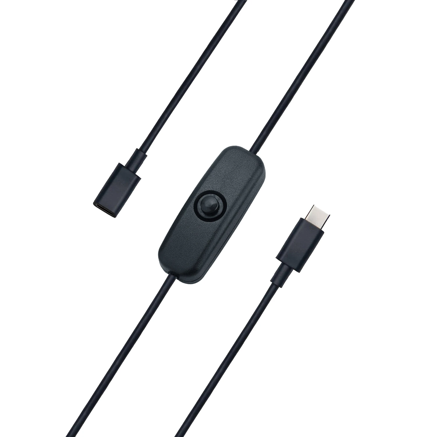 Type-C Male to Female Cable with Switch for Raspberry Pi 4-image-3