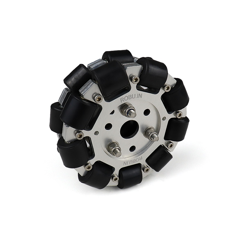 EasyMech 100mm Double Aluminium Omni Wheel Bush Type Roller-picture-14