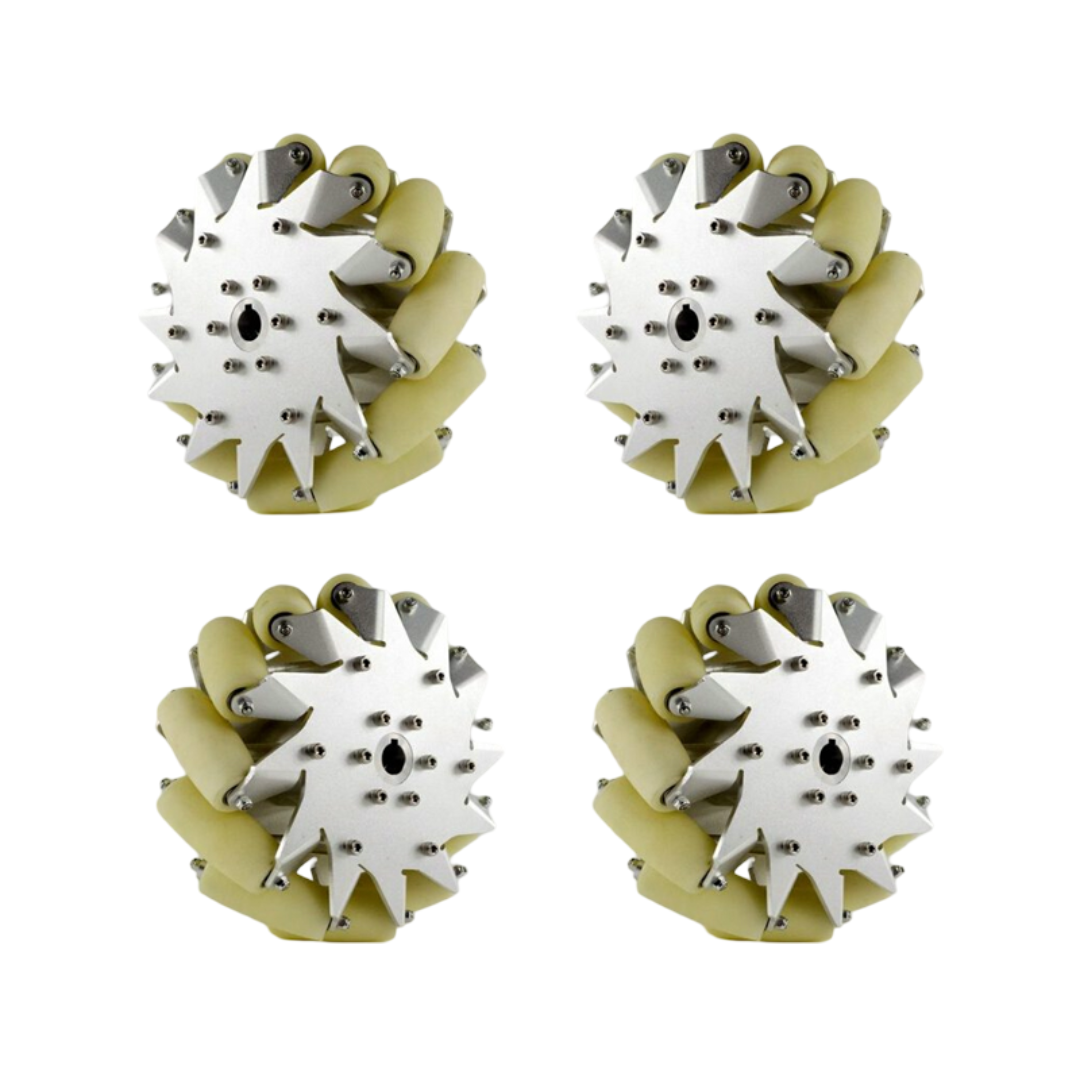 203mm Aluminium Mecanum Wheel Set Bearing Type Rollers 4 pcs-image-13
