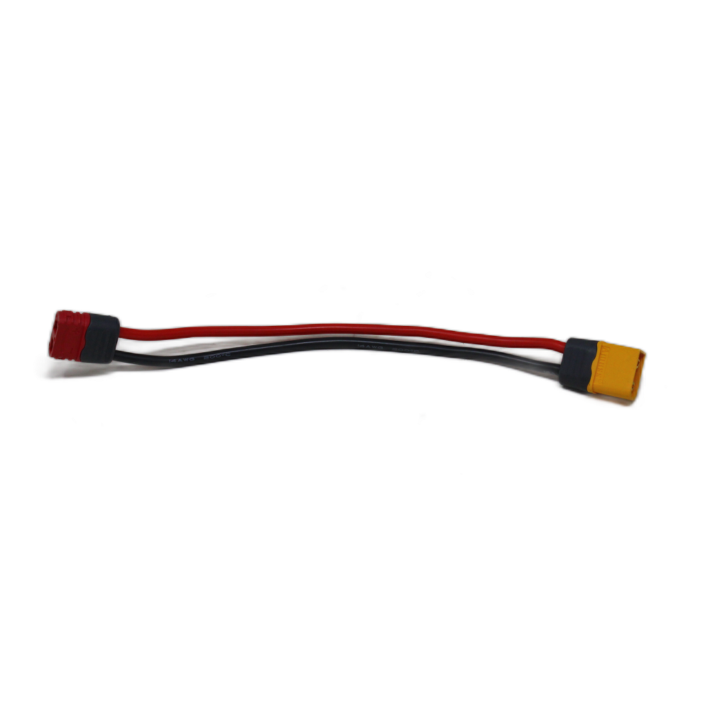 SafeConnect XT-60 Male Connector to Nylon T-Connector Female Battery Adapter 14AWG 15cm Cable-picture-19