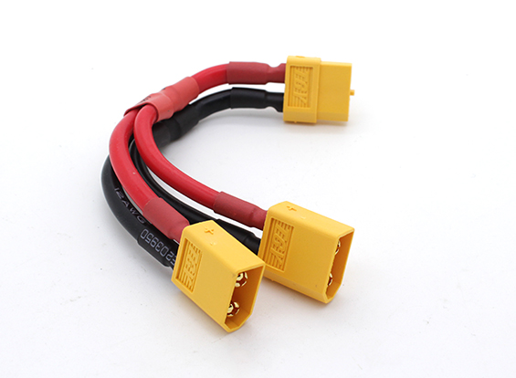 SafeConnect XT-60 Connector Harness for Parallel Connection Battery Adapter 14AWG Cable (2M-1F)-image-40