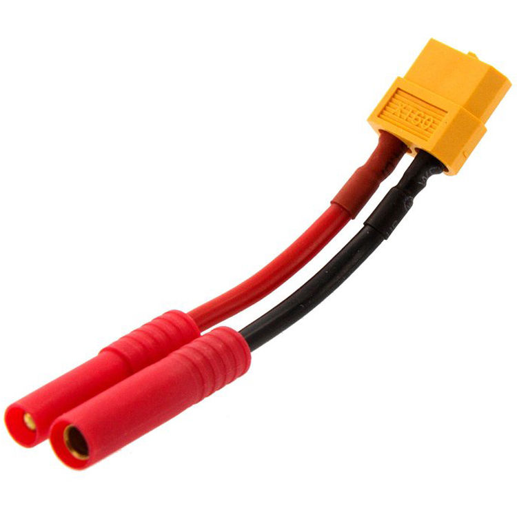 SafeConnect HXT 4mm to XT-60 Female Connector ESC Side Charge Adapter 14AWG 15cm Cable-image-13