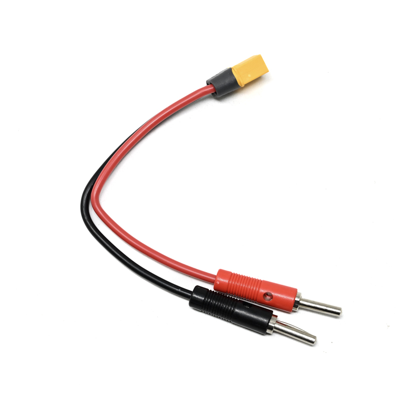 SafeConnect XT-60 Male Connector to Banana Connector Charge Adapter 14AWG 15cm Cable-image-10