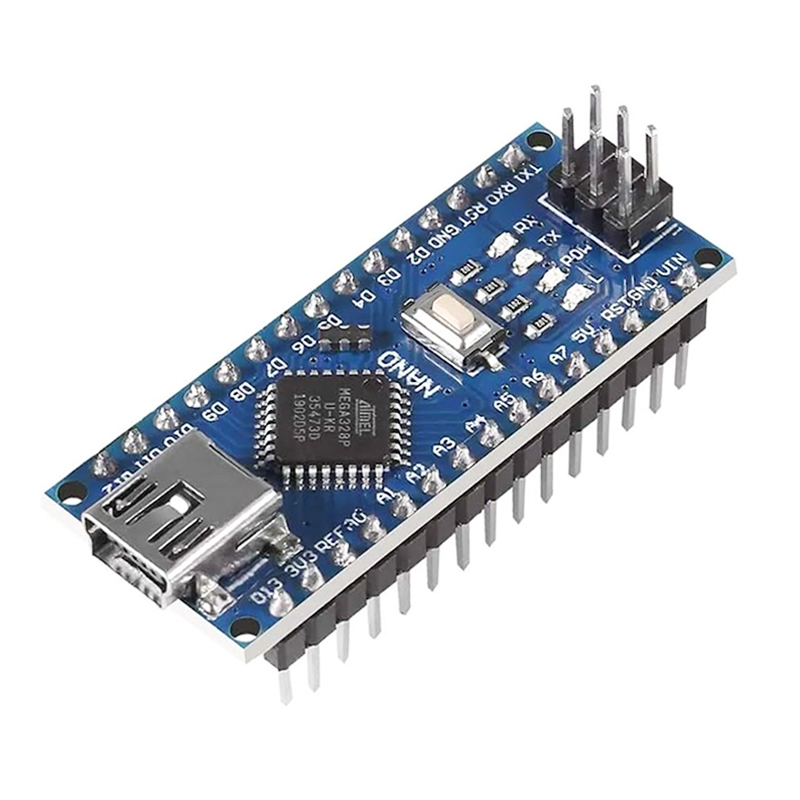 Nano Board R3 CH340 chip With USB Mini Cable compatible with Arduino (soldered)-image-44
