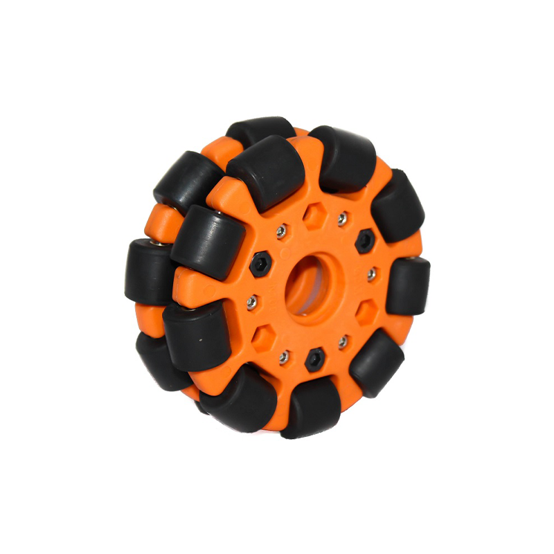 EasyMech Orange 100mm Double Glass Fiber Omni Wheel Bearing Type Roller-picture-16