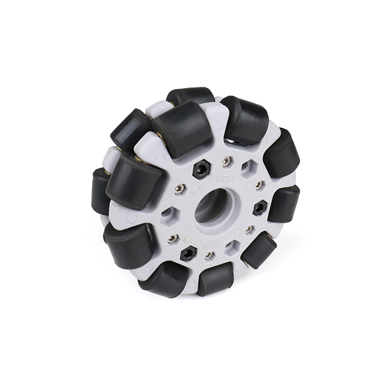 EasyMech Gray 100mm Double Glass Fiber Omni Wheel Bush Type Roller-picture-17