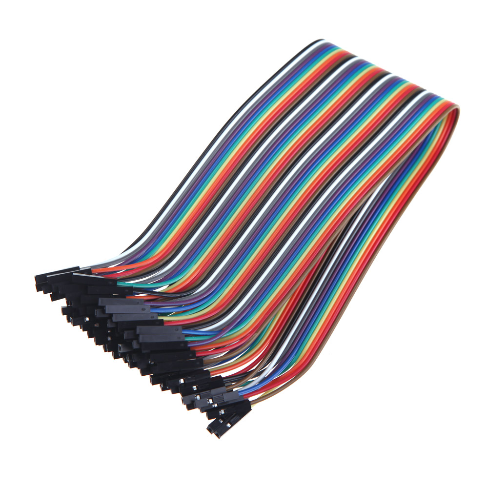 20CM DuPont Wire Color Jumper Cable 2.54mm 1P-1P Female to Female 40PCS-picture-18