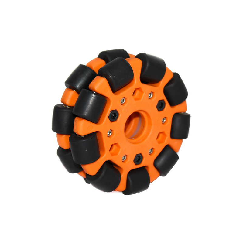 EasyMech Orange 100mm Double Glass Fiber Omni Wheel Bush Type Roller-picture-27